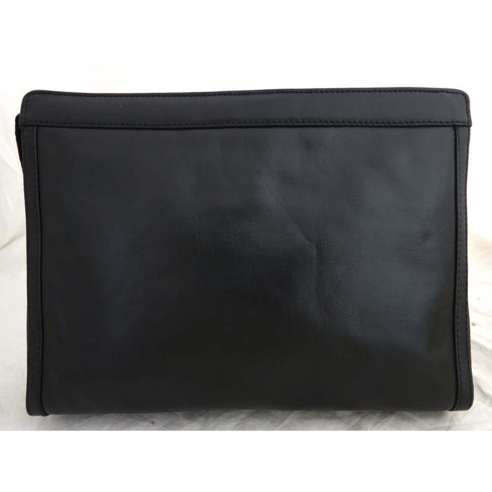 Celine Gold Clutch Black Bag Logo Leather - Picture 3 of 4